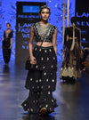 Payal Singhal-Black Embroidered Sharara Set-INDIASPOPUP.COM