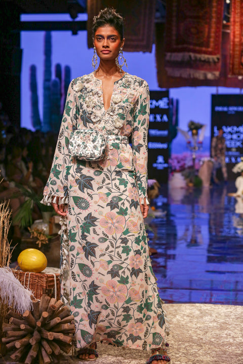 Payal Singhal-White Printed Kurta Set-INDIASPOPUP.COM