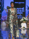 Payal Singhal-White & Brown Printed Jacket Set-INDIASPOPUP.COM