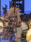 Payal Singhal-Brown & Stone Printed Skirt Set-INDIASPOPUP.COM