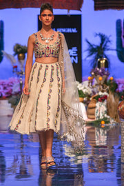 Payal Singhal-Stone Embroidered Lehenga Set-INDIASPOPUP.COM