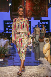 Payal Singhal-Stone Embroidered Skirt Set-INDIASPOPUP.COM