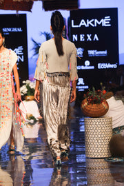 Payal Singhal-Grey Embroidered Salwar Set-INDIASPOPUP.COM