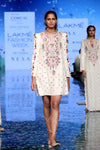 Payal Singhal-Off White Embroidered Dress-INDIASPOPUP.COM