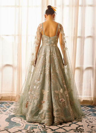 Payal And Zinal-Morning Mist Gown-INDIASPOPUP.COM