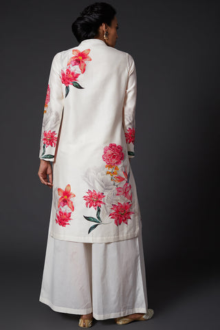 Balance By Rohit Bal-Ivory Printed With Palazzo-INDIASPOPUP.COM