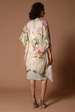 Rohit Bal-Mint Digital Print Dress And Kaftan-INDIASPOPUP.COM