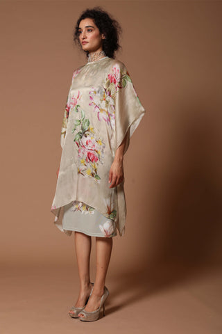 Rohit Bal-Mint Digital Print Dress And Kaftan-INDIASPOPUP.COM