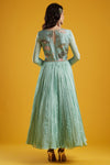 Aayushi Maniar-Aqua Anarkali Set-INDIASPOPUP.COM