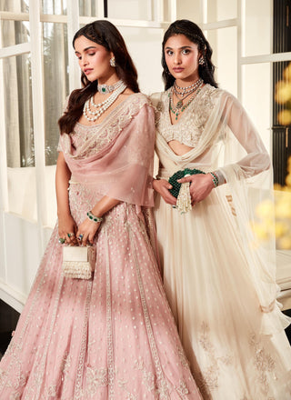 Ridhi Mehra-Zahra Light Pink Lehenga Set-INDIASPOPUP.COM