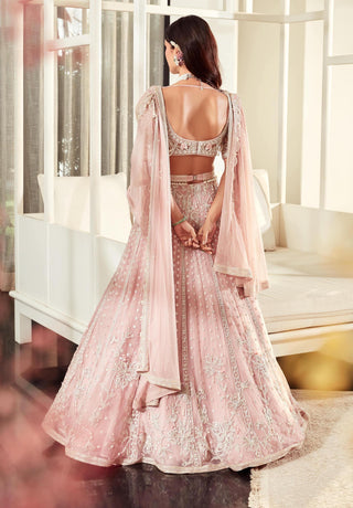 Ridhi Mehra-Zahra Light Pink Lehenga Set-INDIASPOPUP.COM