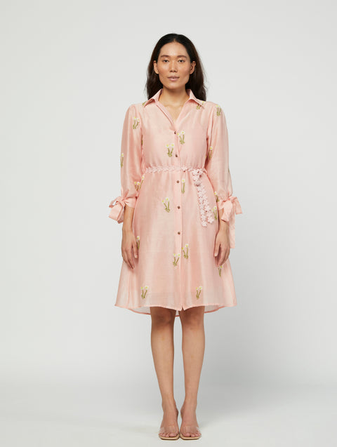 Meadow-Rosa Embroidered Dress-INDIASPOPUP.COM