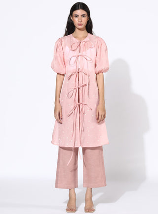 Meadow-Rosa Tie-Up Tunic Set-INDIASPOPUP.COM