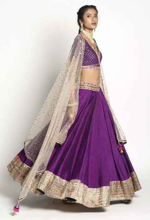 Buy Purple Short Bridesmaid Lehengas for Women Online in India - Indya