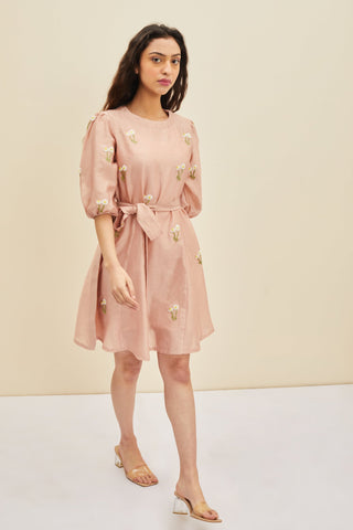 Meadow-Dusky Pink Rory Dress-INDIASPOPUP.COM