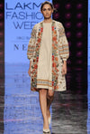 Chandrima-Ivory Cutwork Jacket With Dress-INDIASPOPUP.COM