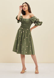 Meadow-Sage Green Dress-INDIASPOPUP.COM