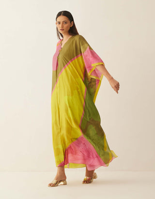 Shivani Bhargava-Multicolor Abstract Kaftan-INDIASPOPUP.COM