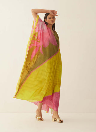 Shivani Bhargava-Multicolor Abstract Kaftan-INDIASPOPUP.COM