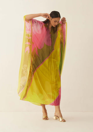 Shivani Bhargava-Multicolor Abstract Kaftan-INDIASPOPUP.COM