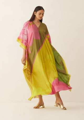 Shivani Bhargava-Multicolor Abstract Kaftan-INDIASPOPUP.COM