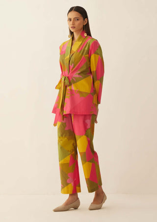 Shivani Bhargava-Multicolor Abstract Shirt And Pant-INDIASPOPUP.COM