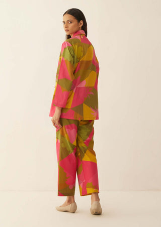 Shivani Bhargava-Multicolor Abstract Shirt And Pant-INDIASPOPUP.COM