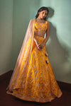 Mishru-Yellow Embroidered Lehenga Set With Dupatta-INDIASPOPUP.COM