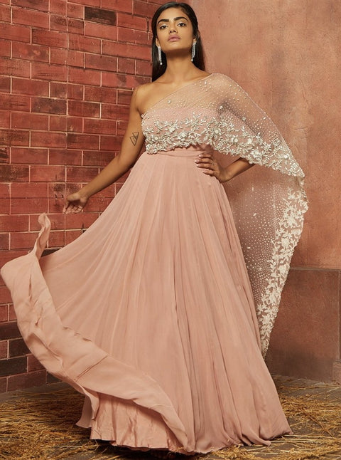 Shloka Khialani, Soft Pink Ari Tube Gown