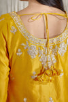 Shyam Narayan Prasad-Mustard Embroidered Sharara Set-INDIASPOPUP.COM