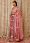 Shyam Narayan Prasad-Purple Embroidered Lehenga Set-INDIASPOPUP.COM