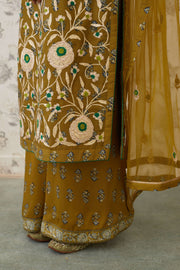 Shyam Narayan Prasad-Green Embroidered Kurta Set-INDIASPOPUP.COM