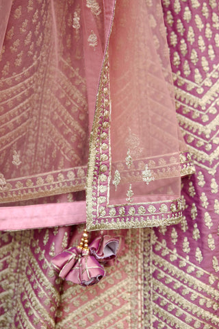 Shyam Narayan Prasad-Neutral Pink Embroidered Lehenga Set-INDIASPOPUP.COM