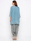 Soup By Sougat Paul - Powder Blue Jumpsuit With Jacket - INDIASPOPUP.COM