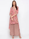 Soup By Sougat Paul - Pink Top With Palazzo - INDIASPOPUP.COM