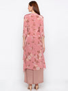 Soup By Sougat Paul - Pink Top With Palazzo - INDIASPOPUP.COM