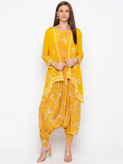 Soup By Sougat Paul - Yellow Jacket With Jumpsuit - INDIASPOPUP.COM