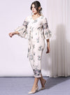 Soup By Sougat Paul-Off-White Jumpsuit With Bell Sleeves-INDIASPOPUP.COM
