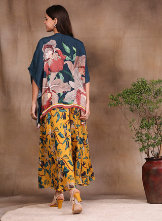 Soup By Sougat Paul-Multicolor Printed Crop Top And Pants With Jacket-INDIASPOPUP.COM
