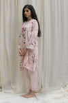Shivani Bhargava-Pink Tulip Linen Short Tunic-INDIASPOPUP.COM