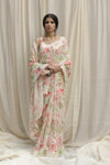 Shivani Bhargava-Floral Print Magnolia Saree-INDIASPOPUP.COM