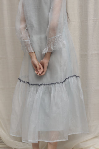 Shivani Bhargava-Powder Blue Organza Dress-INDIASPOPUP.COM