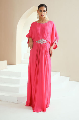 Hot Pink Embellished Dress