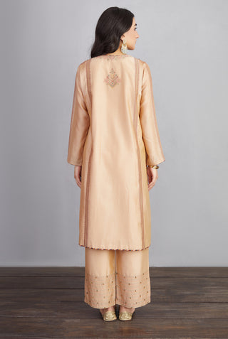 Torani-Natural Beige Chandan Kashish Kurta Set-INDIASPOPUP.COM