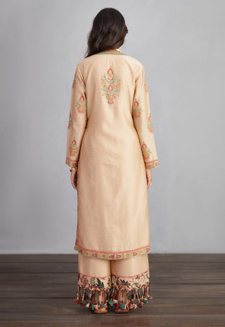 Torani-Natural Beige Chandan Falgun Kurta Set-INDIASPOPUP.COM