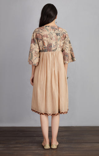 Torani-Natural Beige Chandan Lolita Dress-INDIASPOPUP.COM