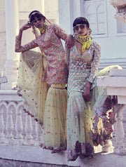Tamanna Punjabi Kapoor-Yellow Embellished Sharara Set-INDIASPOPUP.COM