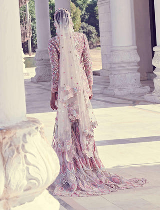 Tamanna Punjabi Kapoor-Ivory Mirror Embellished Jacket & Sharara Set-INDIASPOPUP.COM