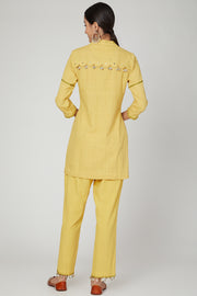 The Right Cut-Sunset Jasmine Short Kurta Pants Set-INDIASPOPUP.COM