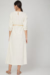 The Right Cut-White Lotus Midi Dress/Kurta-INDIASPOPUP.COM